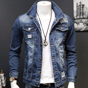 HCXY 2019 Spring Autumn Fashion Men's Denim Jackets